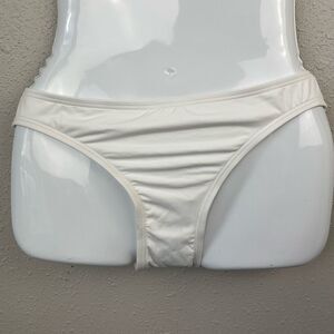 NWT MICHAEL Michael Kors White Bikini Bottoms Size M